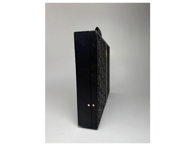 Valise Monogram Balenciaga Vintage des années 70 Noir - vue 10