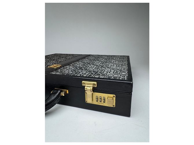 Valise Monogram Balenciaga Vintage des années 70 Noir - vue 13