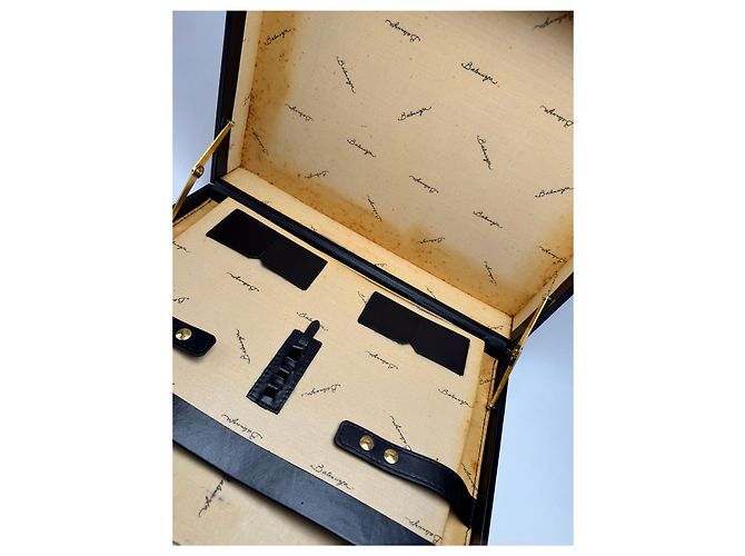 Valise Monogram Balenciaga Vintage des années 70 Noir - vue 5