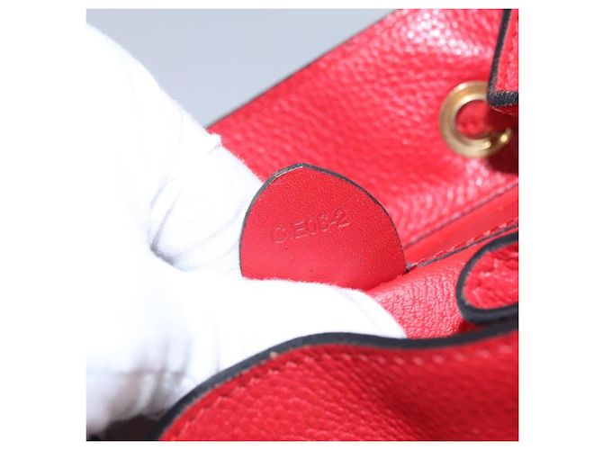 Céline Zaino in pelle rosso oro Auth 109813 D'oro - vista 12