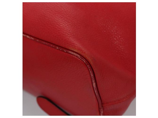 Céline Zaino in pelle rosso oro Auth 109813 D'oro - vista 16