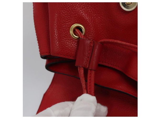 Céline Zaino in pelle rosso oro Auth 109813 D'oro - vista 23