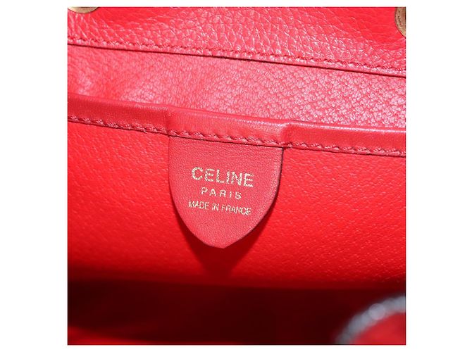 Céline Zaino in pelle rosso oro Auth 109813 D'oro - vista 24
