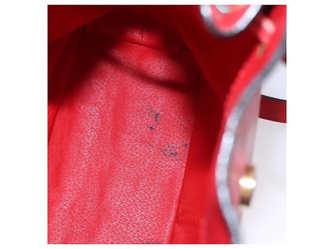 Céline Zaino in pelle rosso oro Auth 109813 D'oro - vista 25