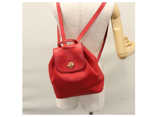 Céline Zaino in pelle rosso oro Auth 109813 D'oro - vista 30