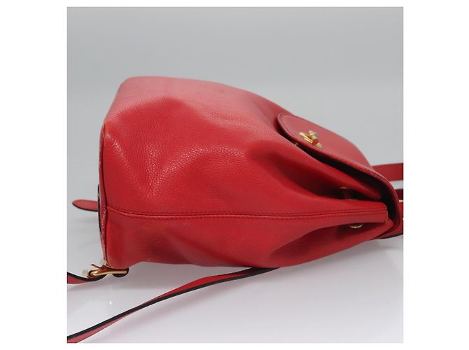 Céline Zaino in pelle rosso oro Auth 109813 D'oro - vista 4
