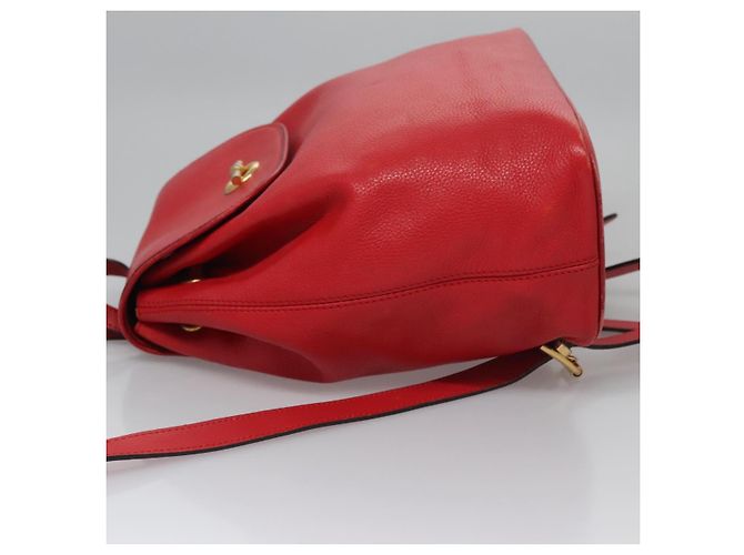 Céline Zaino in pelle rosso oro Auth 109813 D'oro - vista 5