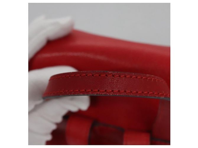 Céline Zaino in pelle rosso oro Auth 109813 D'oro - vista 8