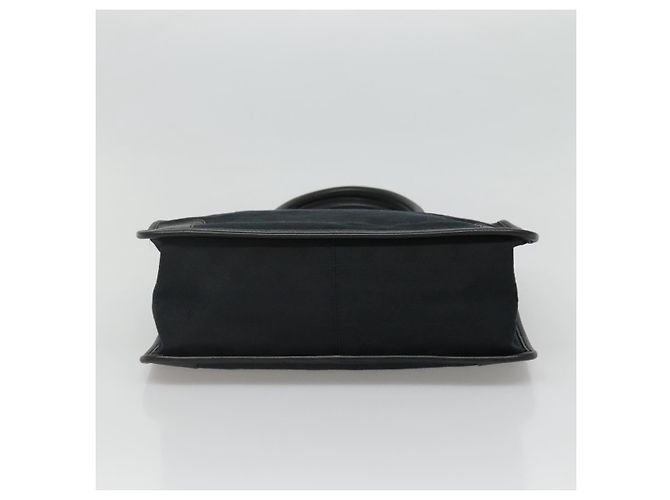 Borsa Tote in Canvas GG GUCCI Outlet Nero Oro 000 0855 00 2113 Auth am7878 - vista 5