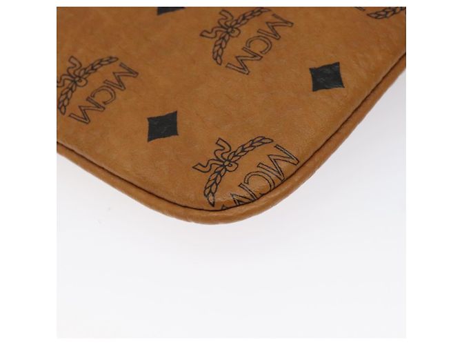 Bolsa de accesorio de PVC marrón MCM Vicetos Logogram Auth MY027 Castaño - vista 14