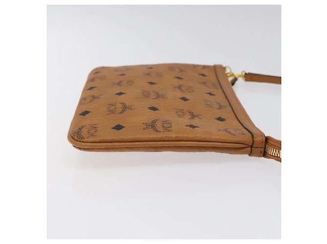 Bolsa de accesorio de PVC marrón MCM Vicetos Logogram Auth MY027 Castaño - vista 3