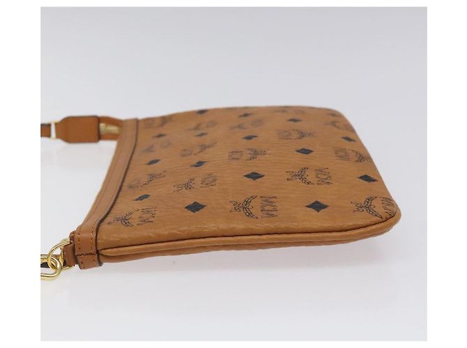 Bolsa de accesorio de PVC marrón MCM Vicetos Logogram Auth MY027 Castaño - vista 4