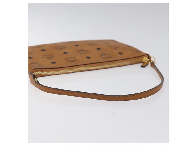 Bolsa de accesorio de PVC marrón MCM Vicetos Logogram Auth MY027 Castaño - vista 7