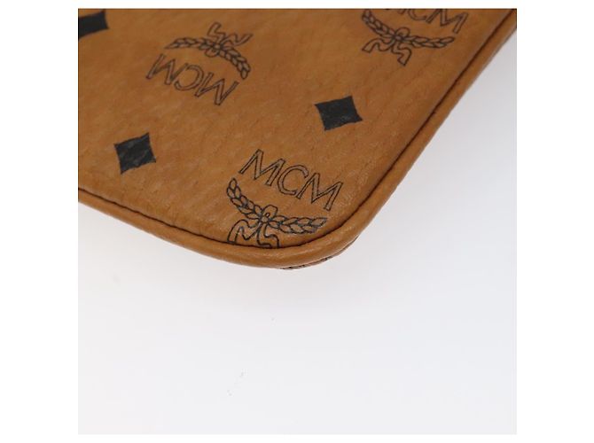 Bolsa de accesorio de PVC marrón MCM Vicetos Logogram Auth MY027 Castaño - vista 9