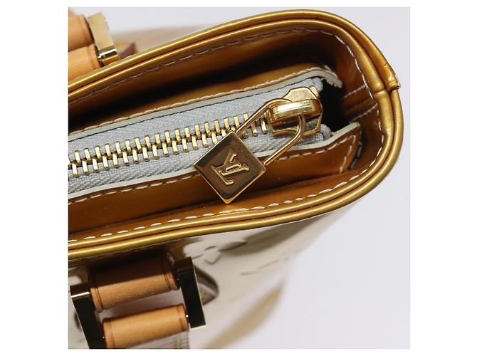 LOUIS VUITTON Monogram Vernis Houston Bolsa de Mão Cinza M91053 LV Auth bs22716 - vista 10