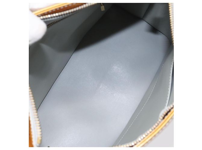 LOUIS VUITTON Monogram Vernis Houston Bolsa de Mão Cinza M91053 LV Auth bs22716 - vista 11