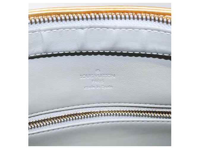 LOUIS VUITTON Monogram Vernis Houston Bolsa de Mão Cinza M91053 LV Auth bs22716 - vista 18