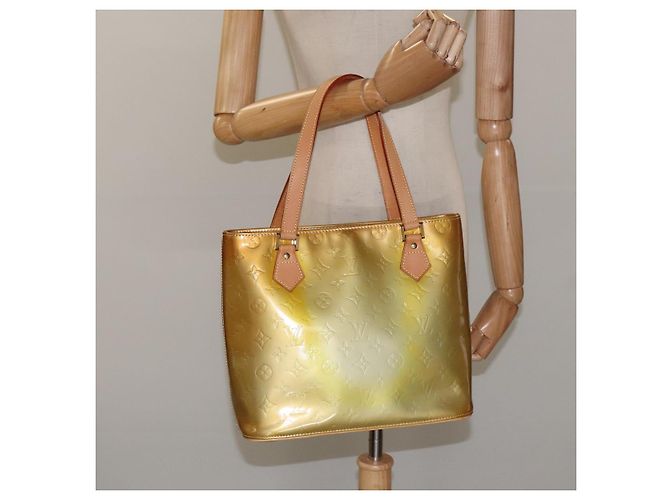 LOUIS VUITTON Monogram Vernis Houston Bolsa de Mão Cinza M91053 LV Auth bs22716 - vista 23