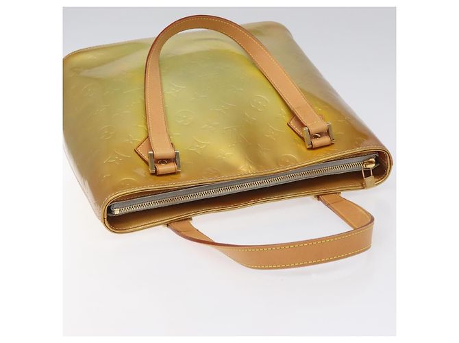 LOUIS VUITTON Monogram Vernis Houston Bolsa de Mão Cinza M91053 LV Auth bs22716 - vista 6