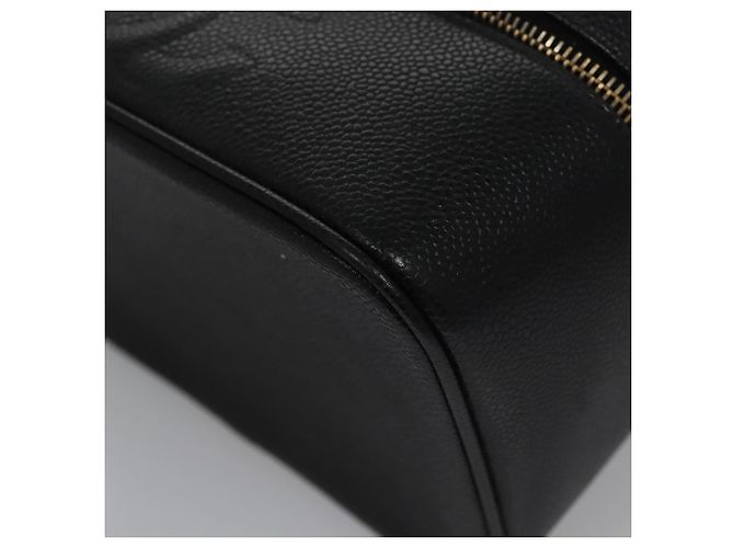 CHANEL COCO Marca Pochette Vanity Pelle Caviar Nera Oro CC Auth yk17517 Nero D'oro - vista 15