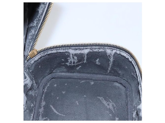 CHANEL COCO Marca Pochette Vanity Pelle Caviar Nera Oro CC Auth yk17517 Nero D'oro - vista 19