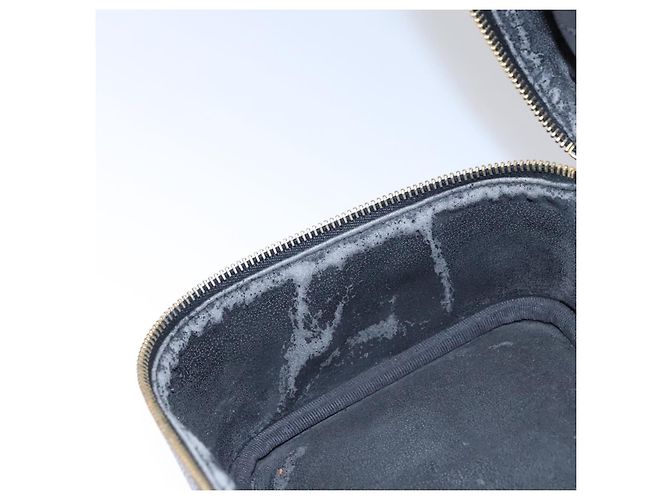 CHANEL COCO Marca Pochette Vanity Pelle Caviar Nera Oro CC Auth yk17517 Nero D'oro - vista 20