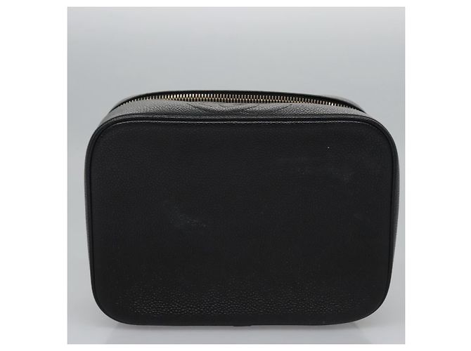 CHANEL COCO Marca Pochette Vanity Pelle Caviar Nera Oro CC Auth yk17517 Nero D'oro - vista 5