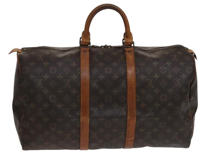 LOUIS VUITTON Monogram Keepall 50 Borsa Boston M41426 LV Auth BD429 Monogramma - vista 2