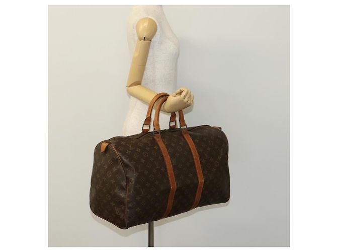 LOUIS VUITTON Monogram Keepall 50 Borsa Boston M41426 LV Auth BD429 Monogramma - vista 21