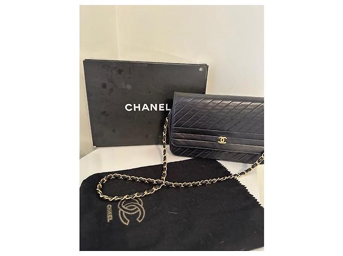 Timeless Chanel Classico senza tempo medio a zigzag Nero - vista 7