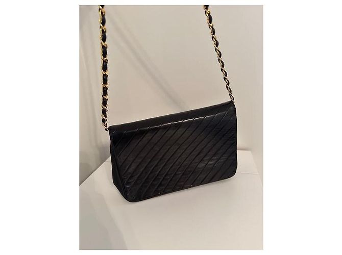 Timeless Chanel Classico senza tempo medio a zigzag Nero - vista 9