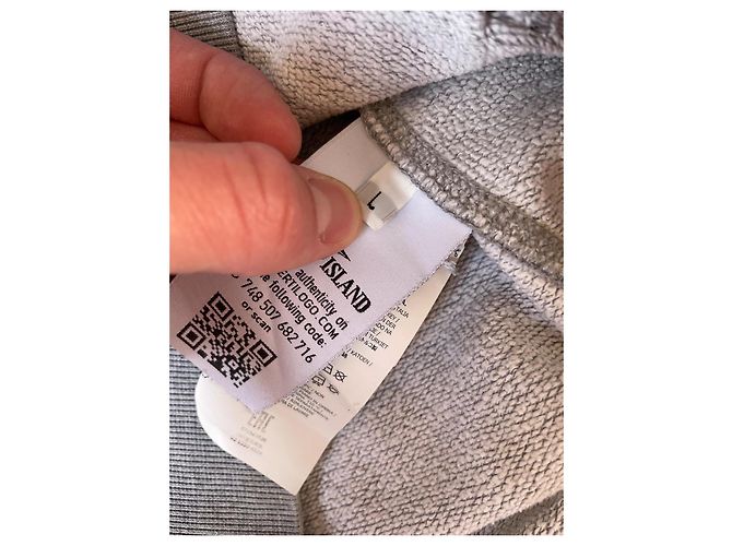 Stone Island Sudadera de piedra gris, talla L. - vista 10