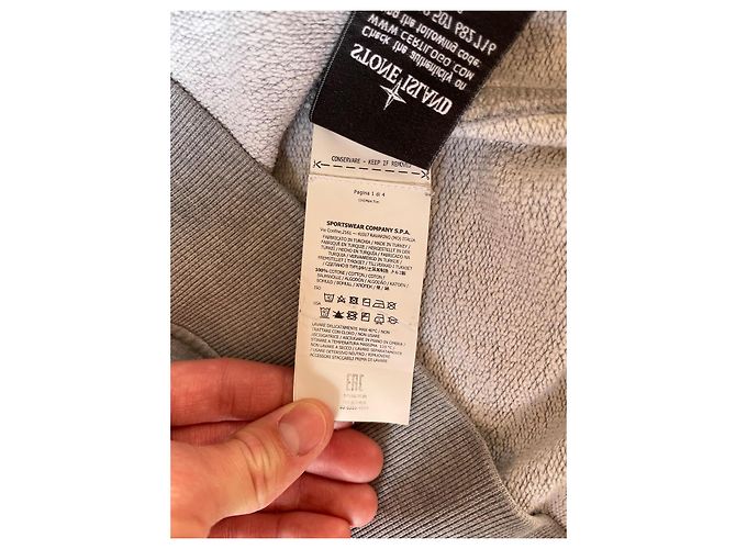 Stone Island Sudadera de piedra gris, talla L. - vista 11