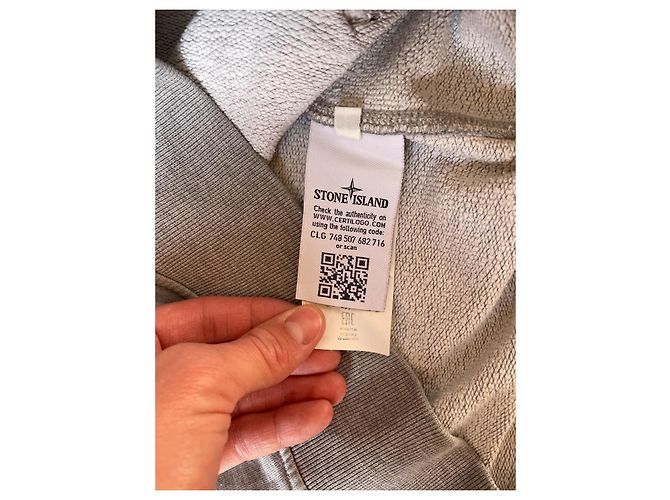 Stone Island Sudadera de piedra gris, talla L. - vista 9