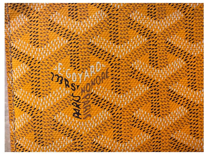 Magnificent Goyard Geldbörse, gelbe Farbe. - Ansicht 2