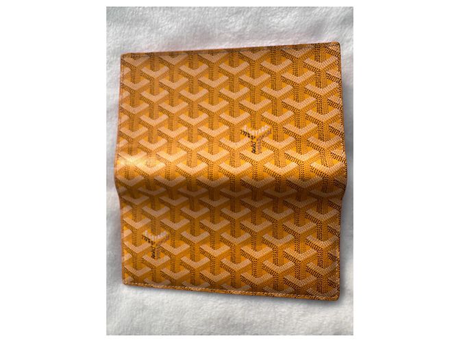 Magnificent Goyard Geldbörse, gelbe Farbe. - Ansicht 8