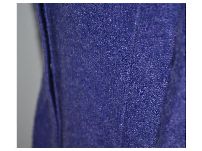 Luisa Spagnoli Wollmischjacke dunkelviolett Größe 44IT - Ansicht 3