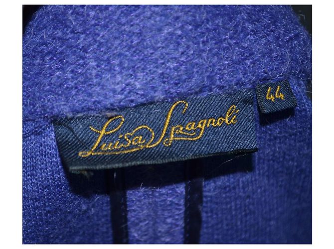 Luisa Spagnoli Wollmischjacke dunkelviolett Größe 44IT - Ansicht 5