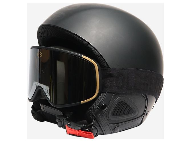 Goldbergh Schwarzer alpiner Skihelm mit Goggles - Größe XL - Ansicht 2