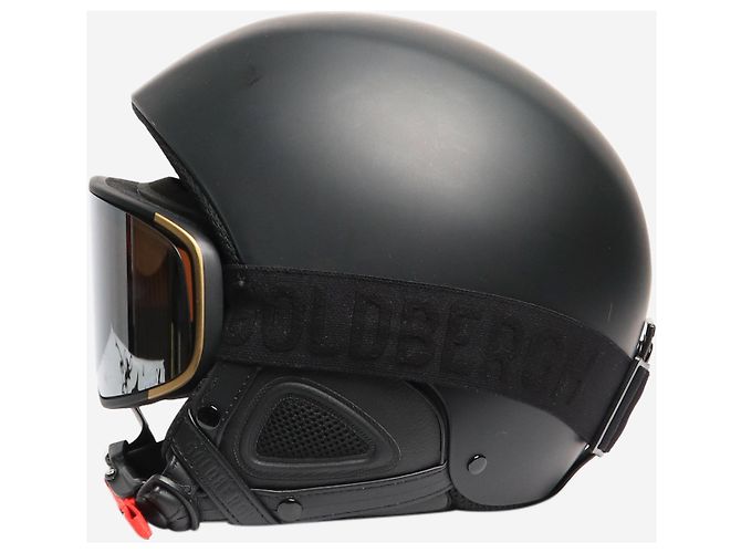 Goldbergh Schwarzer alpiner Skihelm mit Goggles - Größe XL - Ansicht 4