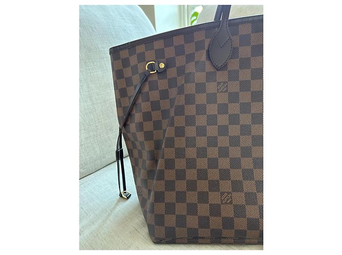 Louis Vuitton Damier Ebene Neverfull MM Castanho escuro Monograma - vista 14