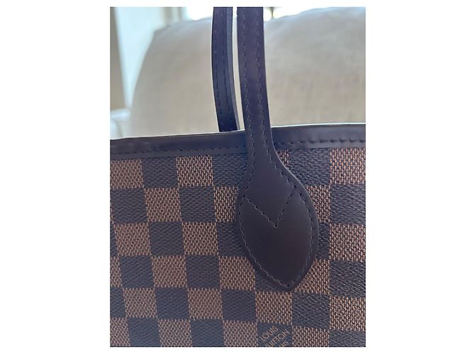 Louis Vuitton Damier Ebene Neverfull MM Castanho escuro Monograma - vista 18