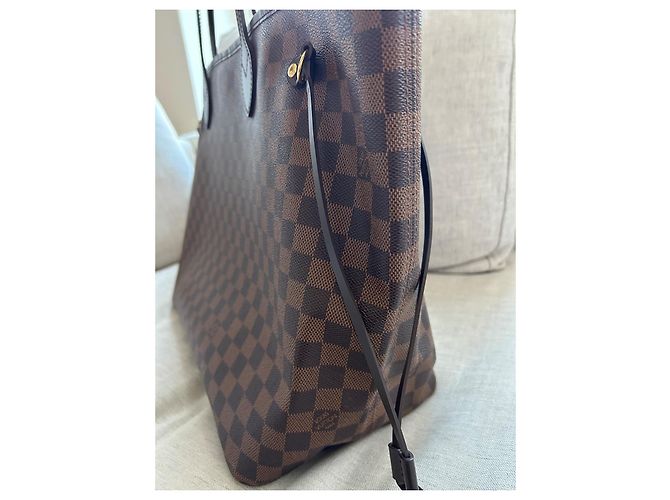 Louis Vuitton Damier Ebene Neverfull MM Castanho escuro Monograma - vista 19