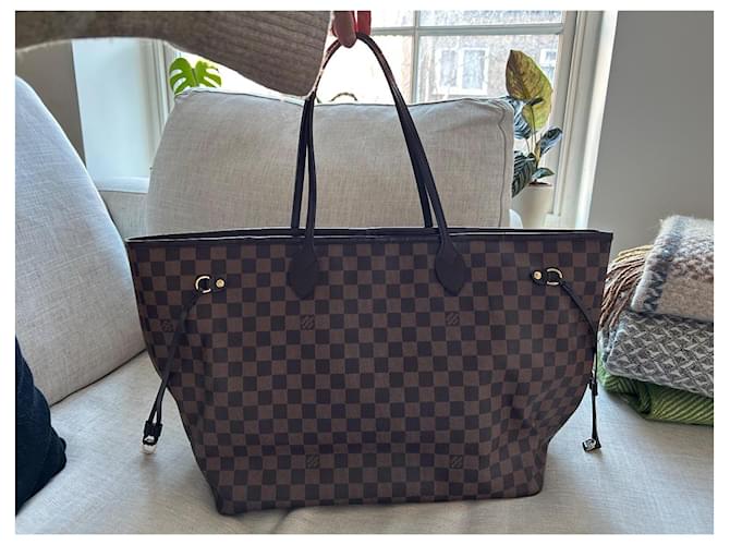 Louis Vuitton Damier Ebene Neverfull MM Castanho escuro Monograma - vista 2