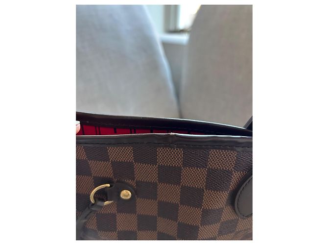 Louis Vuitton Damier Ebene Neverfull MM Castanho escuro Monograma - vista 20