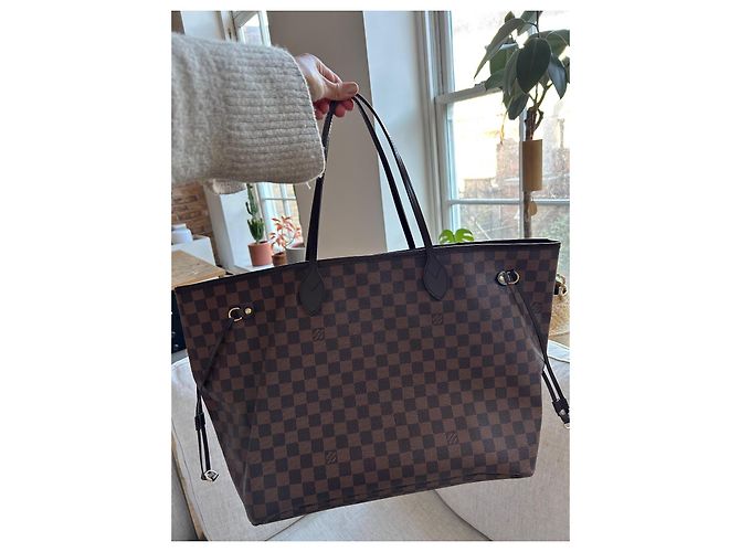 Louis Vuitton Damier Ebene Neverfull MM Castanho escuro Monograma - vista 5