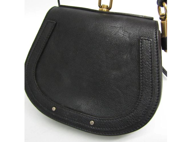 Chloé Nile Damen Leder Schultertasche Schwarz - Ansicht 11