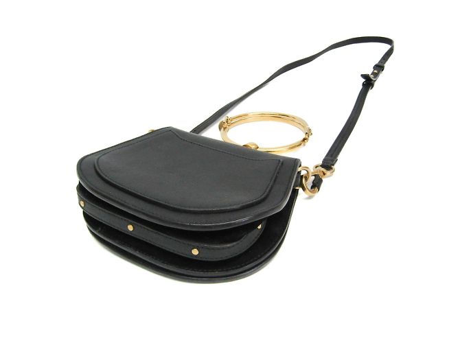 Chloé Nile Damen Leder Schultertasche Schwarz - Ansicht 2