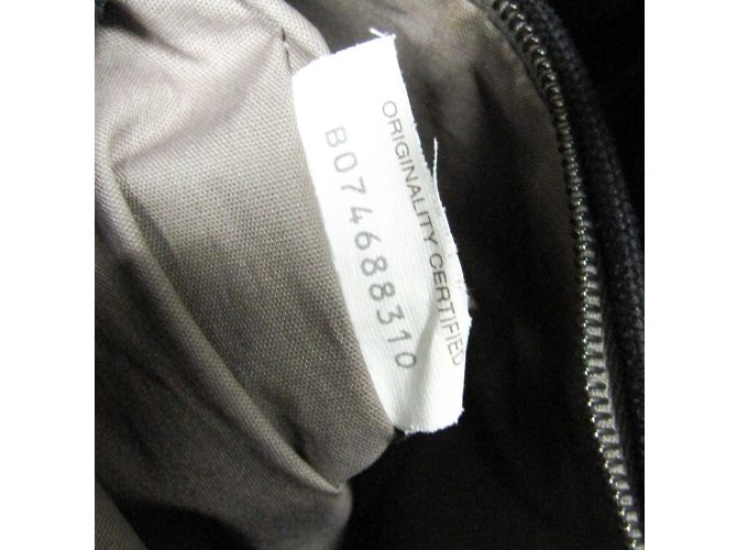 Bottega Veneta Drawstring Bag Stripe Backpack Brown Black White - view 13