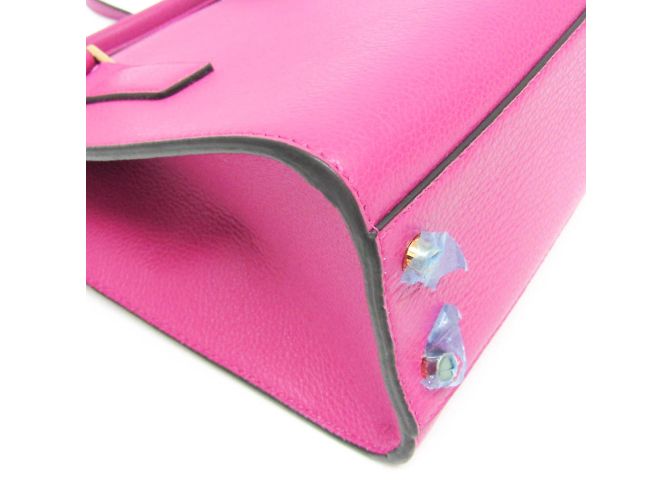 Borsa in pelle Virtus da donna di Versace Rosa Beige - vista 5
